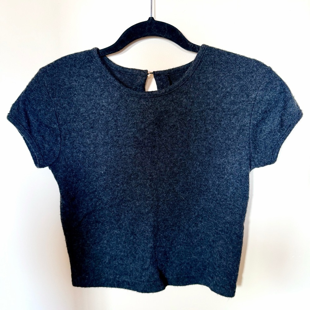 Vintage a.Byer crop tee gray S